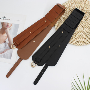 <span class=keywords><strong>Ceinture</strong></span> large élastique vintage pour femmes, <span class=keywords><strong>boucle</strong></span> en cuir, large mode sauvage, <span class=keywords><strong>boucle</strong></span> ardillon, <span class=keywords><strong>ceinture</strong></span> pour femmes, <span class=keywords><strong>ceinture</strong></span> d'étanchéité - Product Image 2