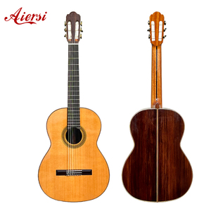 <span class=keywords><strong>Guitarra</strong></span> Clásica Vintage Profesional <span class=keywords><strong>de</strong></span> Alta Gama Aiersi con Tapa <span class=keywords><strong>de</strong></span> Cedro Macizo y Acabado Brillante - Product Image 2