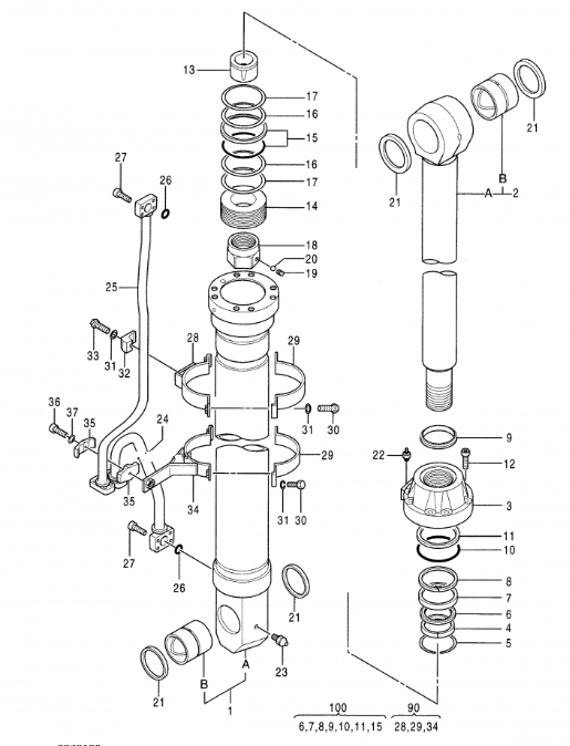 Belparts Excavator Travel Motor Assy Final Drive Assembly