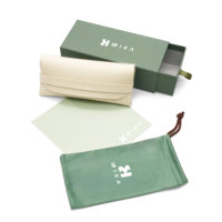 Étui de luxe rectangulaire en cuir PU pour lunettes de soleil, pochette douce multicolore en microfibre pour montures de lunettes, ensemble de rangement personnalisé pour lunettes avec logo