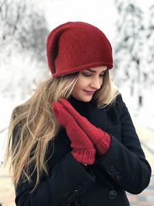 Gorros de Invierno para Mujer al por Mayor, Estilo Simple, Cálidos, Lisos, con Logotipo Personalizado - Product Image 2