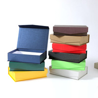 Boîtes rigides magnétiques en carton rouge pour cadeaux et artisanat, pour vêtements, chaussures, emballages de bougies, avec options de laminage brillant ou mat et d'embossage