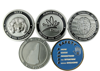 Conception personnalisée de logo, créez votre propre collection de souvenirs en émail, fabrication de pièces commémoratives en métal plaqué argent et or 3D personnalisées