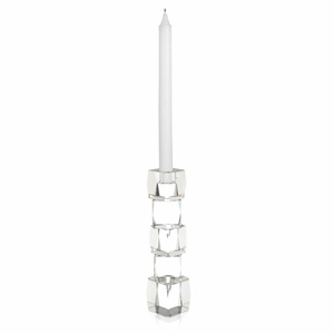 Moderne Fantaisie <span class=keywords><strong>Cristal</strong></span> transparent Bloc Lucite Chanukah Judaïca Hanoukka Acrylique Huile Menorah Vase à fleurs Chic - Product Image 2