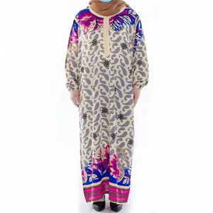 2021 summer dresses for south africa Islamic Wholesale Abaya Cotton Fabric long flowy africa dresses african dresses for women c