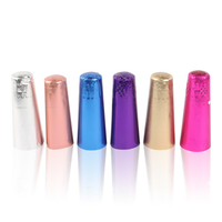 Capsules de vin métalliques multicolores personnalisées avec impression en feuille d'aluminium pour l'emballage de vin mousseux de mariage