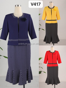 Ensemble tailleur-pantalon formel rouge à queue de poisson pour femme grande taille avec manteau, idéal pour l'église et le dimanche, infroissable - Product Image 4