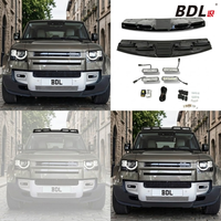 Kit de feux de toit à 4 LED noir brillant pour Land Rover Defender 90/110/130 2020+ Accessoire tout-terrain