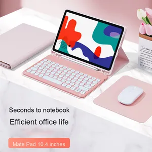Para <span class=keywords><strong>Huawei</strong></span> <span class=keywords><strong>Matepad</strong></span> Funda para tableta de 10,4 pulgadas con teclado y ratón TPU PU Material Características Ranura para bolígrafo - Product Image 6
