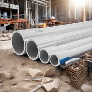 UL Listed US Standard Fire Resistant Underground PVC Electrical Conduit 1 2 3 4 5 Inch 10 Ft Schedule 40 80 Conduits