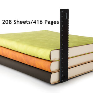 Большой блокнот на заказ A4 A5, мягкая обложка, 208 листы, толстые академические школьные принадлежности, кожаный блокнот, журнал - Product Image 4