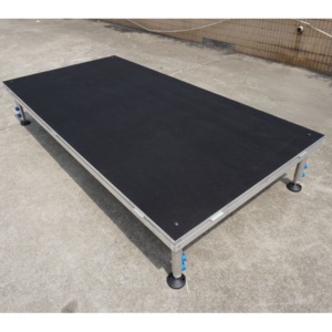 Scène de spectacle portable en aluminium, montage facile, surface antidérapante, hauteur réglable pour événements en extérieur et en intérieur - Product Image 6