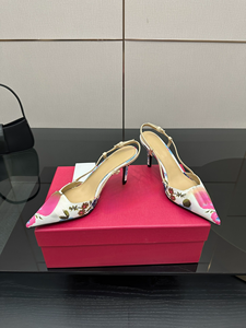 Zapatos de Tacón de Aguja con Punta en Pico y Estampado Floral para Mujer, Zapatos de Fiesta - Product Image 6