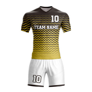 Uniforme de Fútbol de Alta Calidad 100% Poliéster con Logotipo Personalizado, Diseño Personalizado, Cuello en V, Secado Rápido y Transpirable - Product Image 2