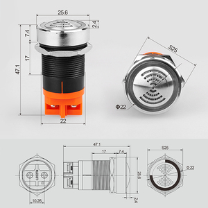 WINDOO Buzzer lumineux et clignotant rouge à haut niveau sonore de 22 mm, dispositif d'alarme étanche IP65 24V 220V - Product Image 3