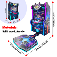 Machine de jeu d'arcade commerciale à monnayeur en métal, machine de danse pour enfants, idéale pour centres commerciaux et parcs d'attractions