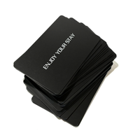 Carte de visite numérique intelligente en PVC NFC programmable par proximité RFID 125 kHz 13,56 MHz noire