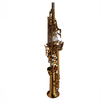 Bb Sopranino Saxophone New Design Pro Level Yellow Brass Gold Lacquer Built in Neck Woodwind Instrument
