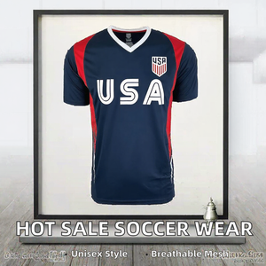 Uniforme de Fútbol para Entrenamiento Unisex para Adultos, 100% Poliéster, Tejido de Malla, Último Diseño, Gran Venta - Product Image 2