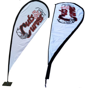 Flying Surfing Banner Beach Drop Bandera de plumas Playa al aire libre Banderas de lágrima Banners de plumas - Product Image 1