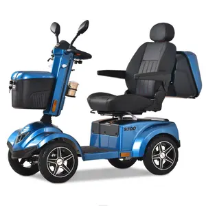 Vente directe en usine entrepôt à 4 roues Équipement médical de réadaptation Scooters électriques de mobilité pour personne handicapée