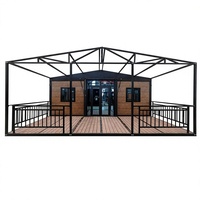 Maison conteneur modulaire extensible 20ft 30ft 40ft, moderne, écologique, durable, préfabriquée, multi-pièces (cuisine, salle de bain, bureau)