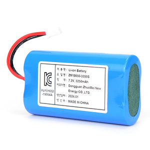 แบตเตอรี่ EU KC Certificate 18650 ความจุ 3350mAh 7.2v 2S1P แบตเตอรี่ลิเธียมไอออนแบบชาร์จได้ 18650 เซลล์แบตเตอรี่ลิเธียมไอออน - Product Image 4