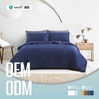 Ensemble de draps de lit ajustés en lyocell de bambou 100% 300TC, design personnalisé, luxe, super confortable, rafraîchissant, antibactérien, 4 pièces, plusieurs tailles