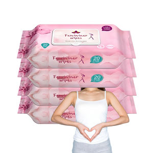Lingettes Féminines Prix Usine, Emballées Individuellement, Lingettes Yoni Jetables Antibactériennes pour l'Hygiène Quotidienne des Femmes - Product Image 2