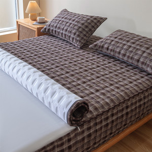 100% Coton 720 °   Protège-<span class=keywords><strong>matelas</strong></span> matelassé respirant à fermeture éclair, <span class=keywords><strong>housse</strong></span> <span class=keywords><strong>de</strong></span> lit 6 faces pour usage domestique et hôtelier, drap-<span class=keywords><strong>housse</strong></span> intégral - Product Image 6