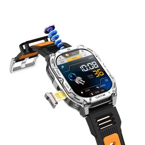 Montre connectée DF B25 4G avec emplacement pour carte SIM, podomètre, navigateur, enregistreur audio, caméra vidéo, téléphone au poignet - Product Image 1