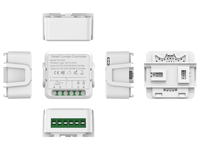 Interrupteur de rideau intelligent Tuya Smart Life WiFi RF 433 MHz avec télécommande pour volet roulant électrique, compatible avec Google Home Alexa