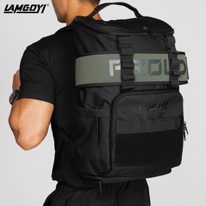 LAMGOYI Meal Prep <strong>Backpack</strong> <strong>Black</strong> 25l Iowas35l Hiking 40 Liter Sports Sport Tactical Custom Pak Velcro Patches <strong>Backpack</strong> - Product Image 4