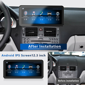 12.3&quot; <strong>Android</strong> Auto CarPlay DSP Touch Screen Car DVD Player Frame for Mercedes Benz 2007-2010 C-class <strong>4.0</strong> with Dual System 360 - Product Image 6