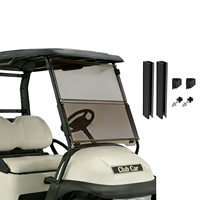 Pare-brise teinté en acrylique rabattable pour Club Car Precedent 2004 et modèles ultérieurs, accessoires pour voiturette de golf