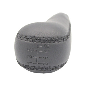 Car <b>Gear</b> <b>Knob</b> Leather Black 5 6 Speed Ergonomic For Volvo Toyota - Product Image 2