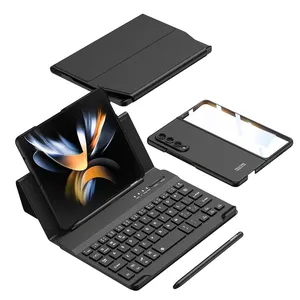 Keyboard For Samsung Galaxy Z Fold 4,3,2 mobile phone case Bluetooth Wireless Magic Keyboard with pen