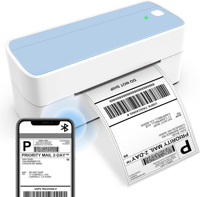 Shipping Label Printer 4x6 Thermal Postal Label Printer Wireless Desktop Label Maker Machine for Small Business