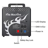 Igreslite 3 têtes DMX feu lance-flammes extérieur Dmx scène spéciale Machine pour Dj cirque Concert événements flamme Machine