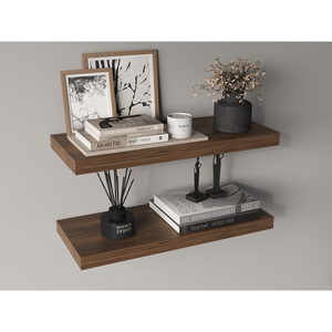 Ecco 31.5 In Wide <b>Floating</b> Shelves Set Of 2 Wall Mount Book Shelves For Bedroom Bathroom Storage Display - Product Image 1