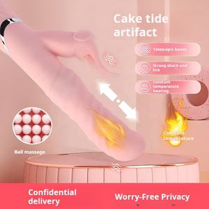 Wiederauf ladbare weibliche Vibratoren mit konstanter Temperatur Bass massage Starke Vibration Elefanten nase Masturbation Stick Sexspielzeug - Product Image 3