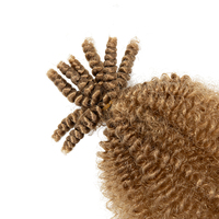 Tresses au crochet pré-ébouriffées Afro Kinky Twist 16 pouces, cheveux synthétiques pour tressage au crochet, Afro Spring Twist