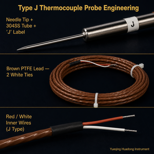 HUADONG <span class=keywords><strong>Alkar</strong></span> # Termopar Tipo J 25121, Sensor de Temperatura para Equipos de Servicio de Alimentos, Estándar Europeo y Estadounidense - Product Image 4