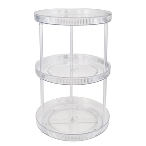 Multi Layer Rotating Storage Rack Round Standing Type For Personal Care Products Easy To Clean - Product Image 2