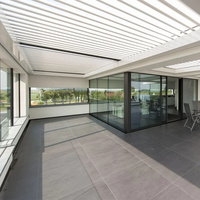 Pare-soleil universel fixe/réglable, vitre en aluminium, stores, lame