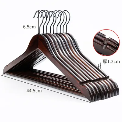 High-Grade Wooden Suit Hangers Smooth Finish Solid Wood Coat Hanger Dress Clothes Hangers