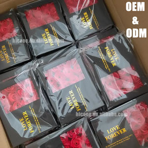 【人気商品】ソープフラワー 6輪 ネックレス ギフトボックス キャリーバッグ付き バレンタイン・母の日ギフト ソープローズ ジュエリーセット - Product Image 4