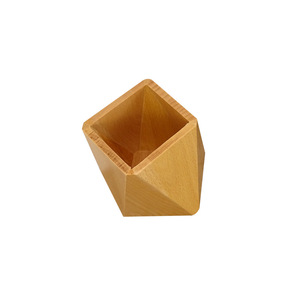 Durable Solid Wood Pen Holdertable Storage Container Box Office Pen Holder