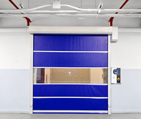 Portes à enroulement rapides en PVC de technologie avancée, modernes, pour atelier, étanches, finies, à ouverture latérale électrique, personnalisables