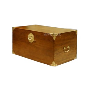 Coffre chinois antique en bois de camphre avec <span class=keywords><strong>ferrures</strong></span> en cuivre pur, ensemble de 158 boucles rondes en laiton, mobilier de mariage durable - Product Image 1